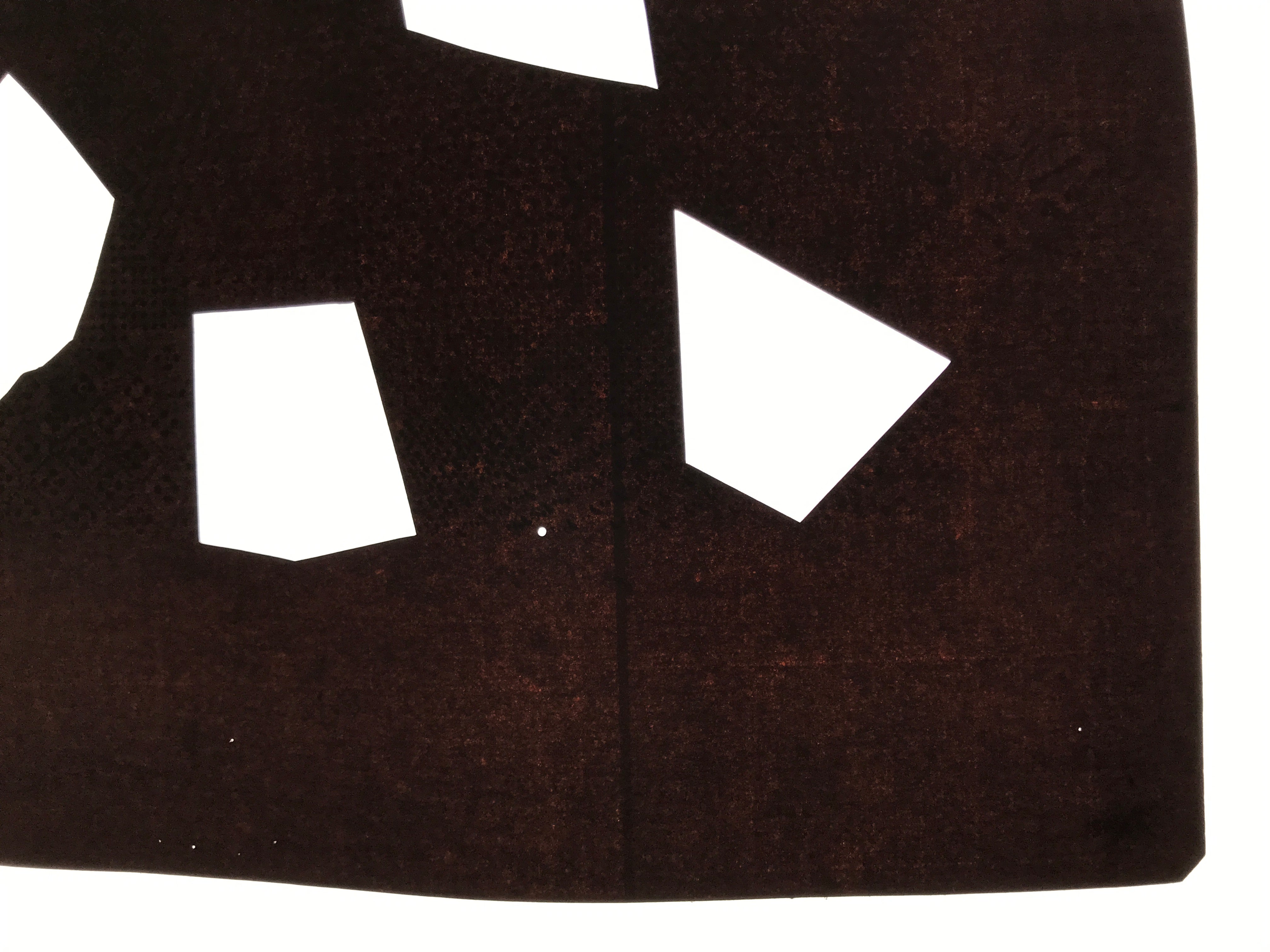 Antique Japanese Katagami Kimono Paper Stencil Katazome Abstract Shapes 4Y646