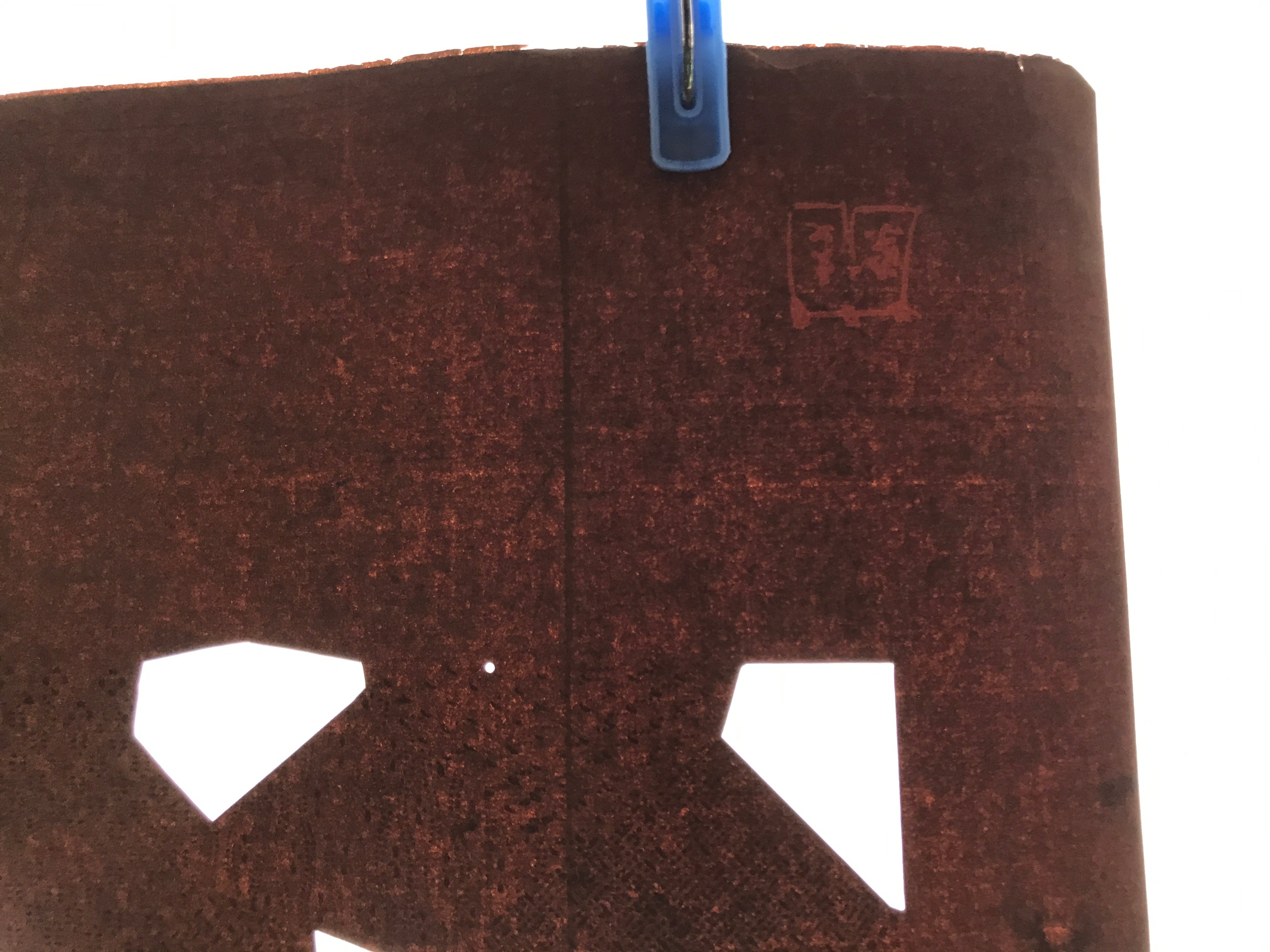 Antique Japanese Katagami Kimono Paper Stencil Katazome Abstract Shapes 4Y646