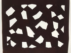 Antique Japanese Katagami Kimono Paper Stencil Katazome Abstract Shapes 4Y646
