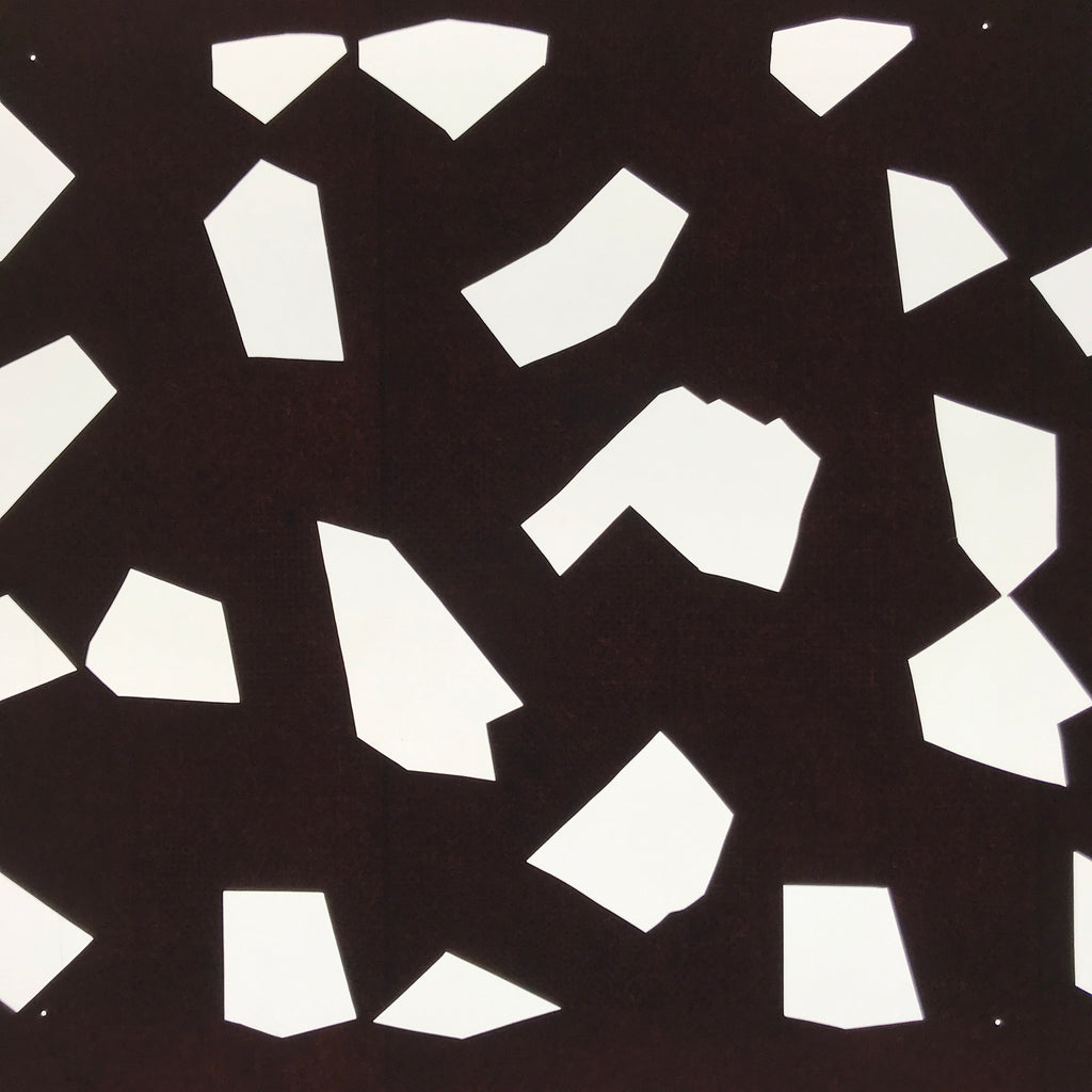 Antique Japanese Katagami Kimono Paper Stencil Katazome Abstract Shapes 4Y646