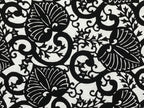 Antique Japanese Katagami Kimono Paper Stencil Katazome Anthurium Flowers 4Y570