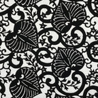 Antique Japanese Katagami Kimono Paper Stencil Katazome Anthurium Flowers 4Y570