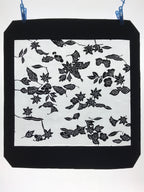 Antique Japanese Katagami Kimono Paper Stencil Katazome Autumn Leaves 4Y553