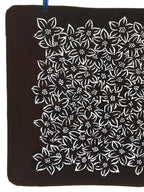 Antique Japanese Katagami Kimono Paper Stencil Katazome Azalea Tsutsuji 4Y566