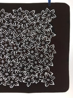 Antique Japanese Katagami Kimono Paper Stencil Katazome Azalea Tsutsuji 4Y566