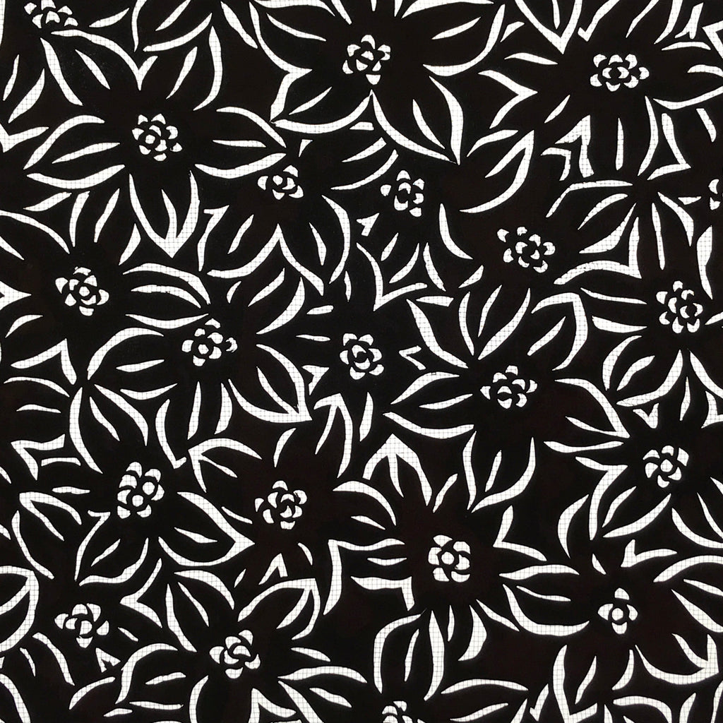 Antique Japanese Katagami Kimono Paper Stencil Katazome Azalea Tsutsuji 4Y566