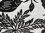 Antique Japanese Katagami Kimono Paper Stencil Katazome Bird Pine Flowers 4Y510