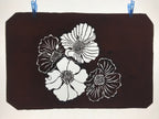 Antique Japanese Katagami Kimono Paper Stencil Katazome Botan Peony 4Y534