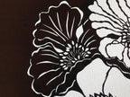Antique Japanese Katagami Kimono Paper Stencil Katazome Botan Peony 4Y534