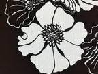 Antique Japanese Katagami Kimono Paper Stencil Katazome Botan Peony 4Y534