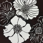 Antique Japanese Katagami Kimono Paper Stencil Katazome Botan Peony 4Y534