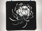 Antique Japanese Katagami Kimono Paper Stencil Katazome Chrysanthemum 4Y581