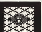 Antique Japanese Katagami Kimono Paper Stencil Katazome Chrysanthemum Kiku 4Y698