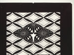 Antique Japanese Katagami Kimono Paper Stencil Katazome Chrysanthemum Kiku 4Y698