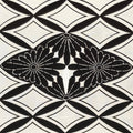 Antique Japanese Katagami Kimono Paper Stencil Katazome Chrysanthemum Kiku 4Y698