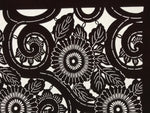 Antique Japanese Katagami Kimono Paper Stencil Katazome Chrysanthemum Kiku 4Y699