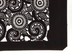 Antique Japanese Katagami Kimono Paper Stencil Katazome Chrysanthemum Kiku 4Y699