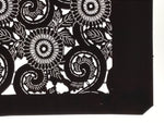 Antique Japanese Katagami Kimono Paper Stencil Katazome Chrysanthemum Kiku 4Y699