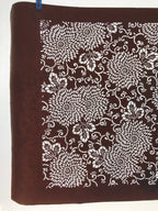 Antique Japanese Katagami Kimono Paper Stencil Katazome Chrysanthemums 4Y516
