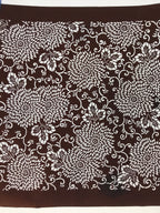 Antique Japanese Katagami Kimono Paper Stencil Katazome Chrysanthemums 4Y516