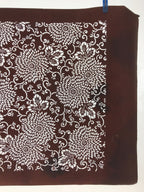 Antique Japanese Katagami Kimono Paper Stencil Katazome Chrysanthemums 4Y516