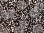 Antique Japanese Katagami Kimono Paper Stencil Katazome Chrysanthemums 4Y516
