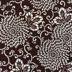 Antique Japanese Katagami Kimono Paper Stencil Katazome Chrysanthemums 4Y516
