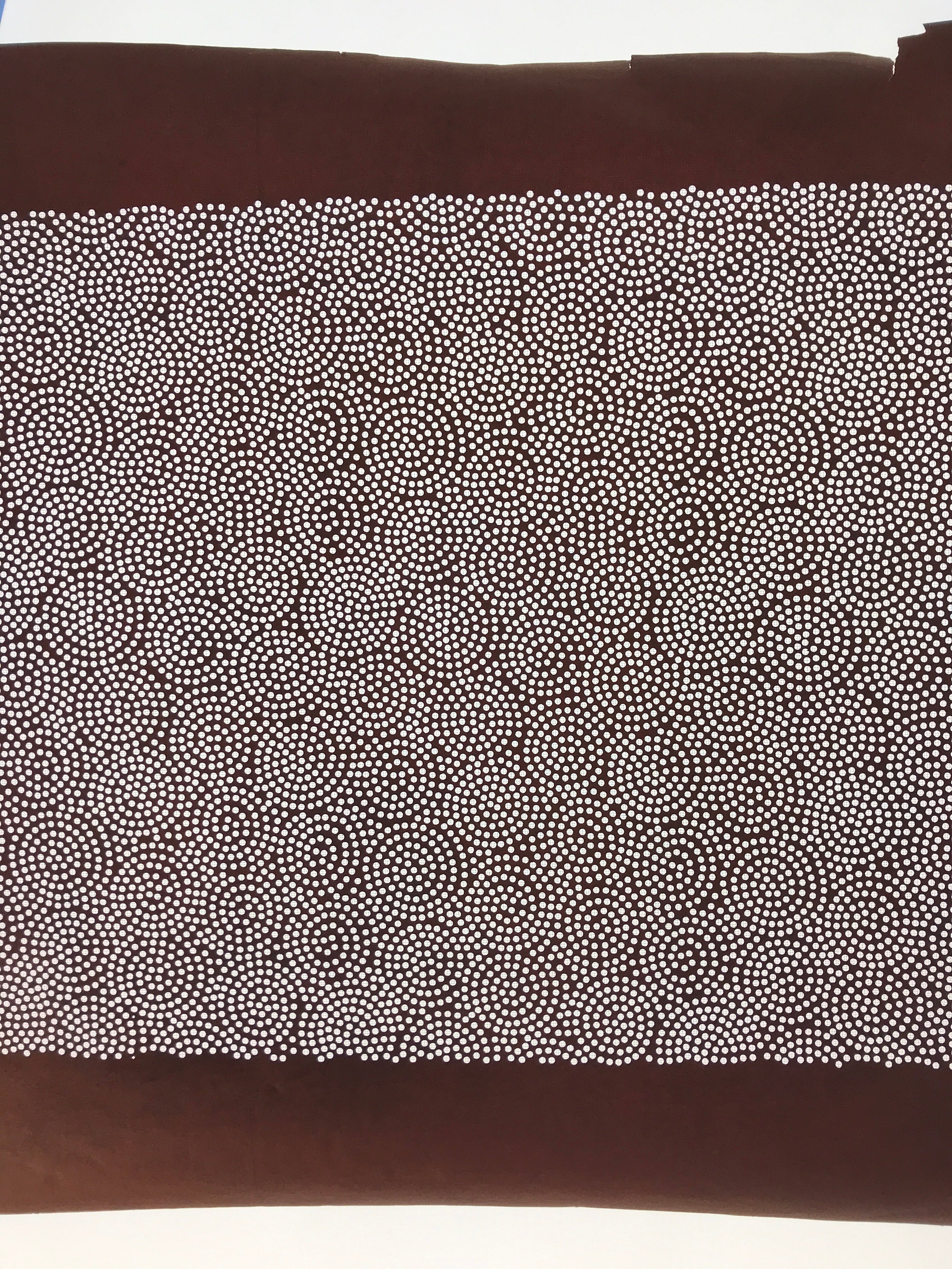 Antique Japanese Katagami Kimono Paper Stencil Katazome Circle Dot Pattern 4Y522