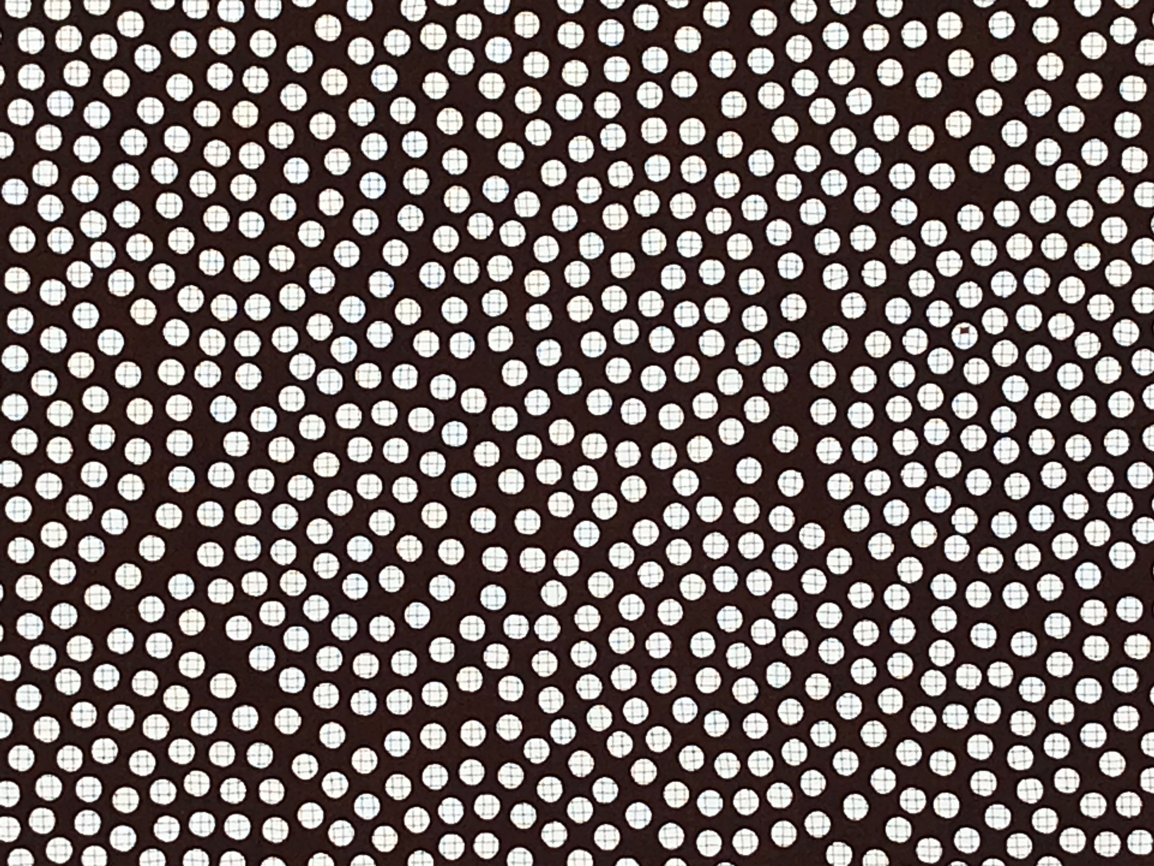 Antique Japanese Katagami Kimono Paper Stencil Katazome Circle Dot Pattern 4Y522