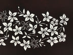 Antique Japanese Katagami Kimono Paper Stencil Katazome Climbing Flowers 4Y579
