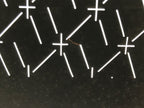 Antique Japanese Katagami Kimono Paper Stencil Katazome Criss Cross Design 4Y680
