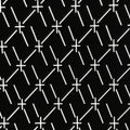 Antique Japanese Katagami Kimono Paper Stencil Katazome Criss Cross Design 4Y680