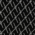 Antique Japanese Katagami Kimono Paper Stencil Katazome Criss Cross Design 4Y680
