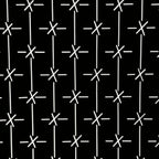 Antique Japanese Katagami Kimono Paper Stencil Katazome Criss Cross Design 4Y682