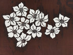 Antique Japanese Katagami Kimono Paper Stencil Katazome Daffodil Suisen 4Y523