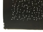 Antique Japanese Katagami Kimono Paper Stencil Katazome Dash Line Pattern 4Y713