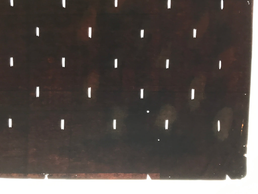 Antique Japanese Katagami Kimono Paper Stencil Katazome Dash Line Pattern 4Y714