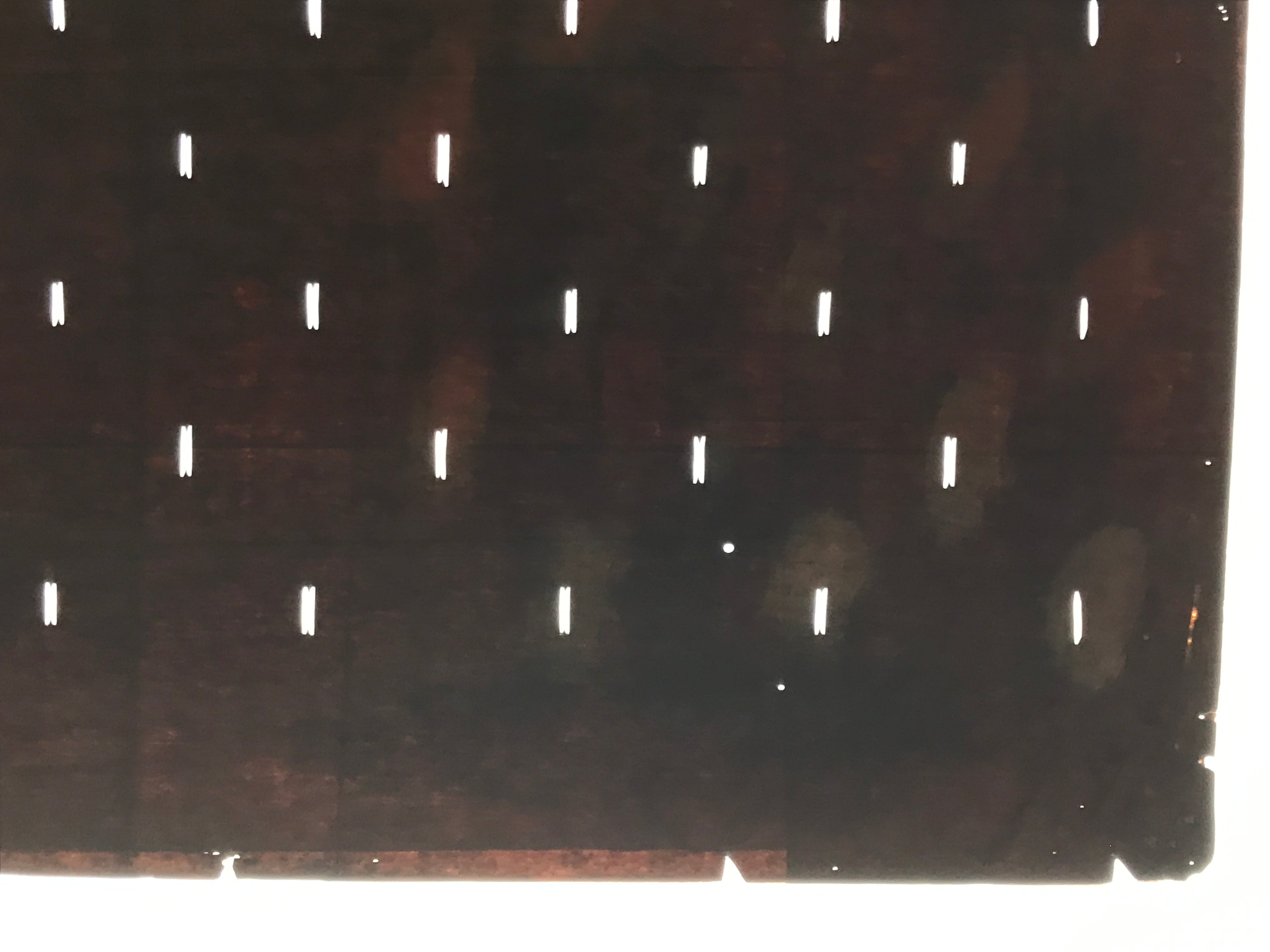 Antique Japanese Katagami Kimono Paper Stencil Katazome Dash Line Pattern 4Y714