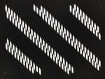 Antique Japanese Katagami Kimono Paper Stencil Katazome Diagonal Dash Line 4Y694