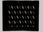 Antique Japanese Katagami Kimono Paper Stencil Katazome Diagonal Dash Line 4Y702
