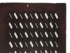Antique Japanese Katagami Kimono Paper Stencil Katazome Diagonal Dash Line 4Y702