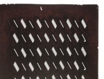 Antique Japanese Katagami Kimono Paper Stencil Katazome Diagonal Dash Line 4Y702