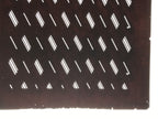 Antique Japanese Katagami Kimono Paper Stencil Katazome Diagonal Dash Line 4Y702
