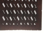 Antique Japanese Katagami Kimono Paper Stencil Katazome Diagonal Dash Line 4Y702
