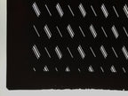 Antique Japanese Katagami Kimono Paper Stencil Katazome Diagonal Dash Line 4Y702