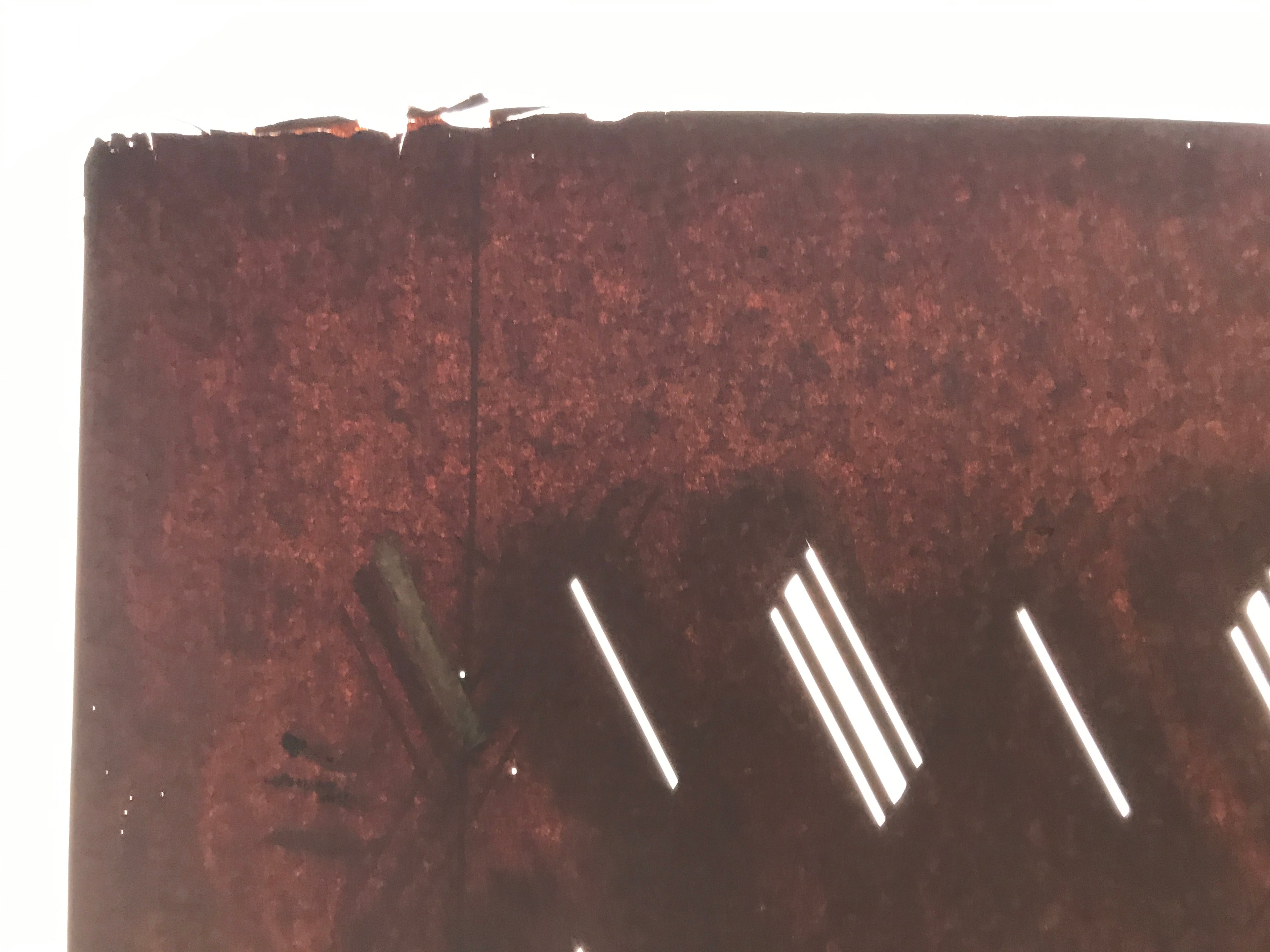 Antique Japanese Katagami Kimono Paper Stencil Katazome Diagonal Dash Line 4Y702