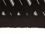 Antique Japanese Katagami Kimono Paper Stencil Katazome Diagonal Dash Line 4Y702
