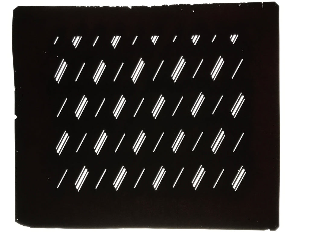 Antique Japanese Katagami Kimono Paper Stencil Katazome Diagonal Dash Line 4Y703