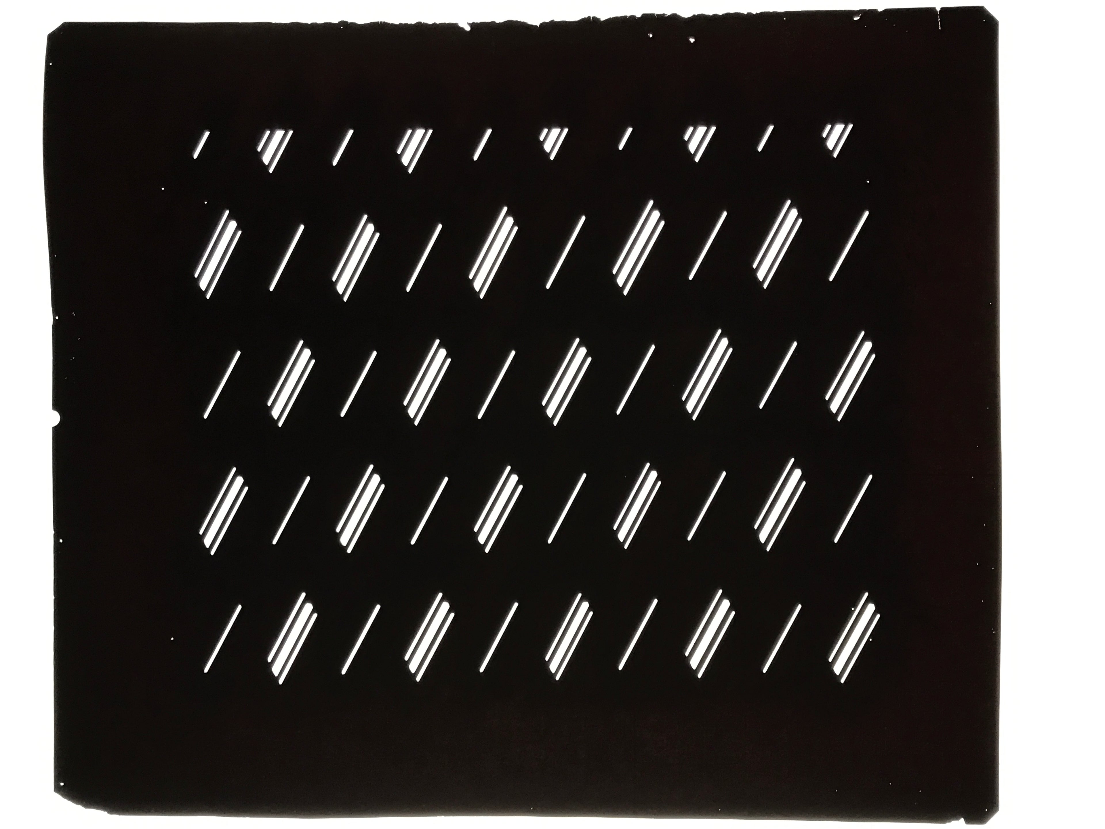 Antique Japanese Katagami Kimono Paper Stencil Katazome Diagonal Dash Line 4Y703