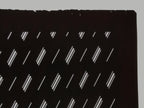 Antique Japanese Katagami Kimono Paper Stencil Katazome Diagonal Dash Line 4Y703